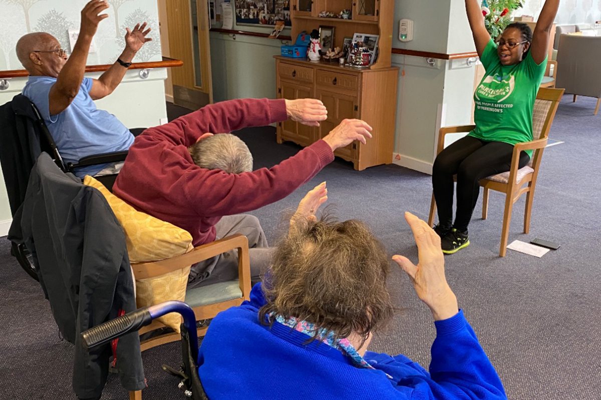 Chair Based Yoga And Move & Shout Parkinson’s Care and Support UK