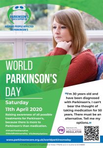 World Parkinson’s Day poster and raise awareness of Parkinson’s in your local area